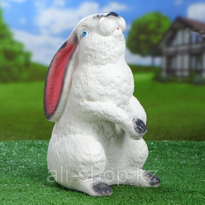 Садовая фигура "Сидящий заяц", белый цвет, 30 см - фото 7 - id-p113483914
