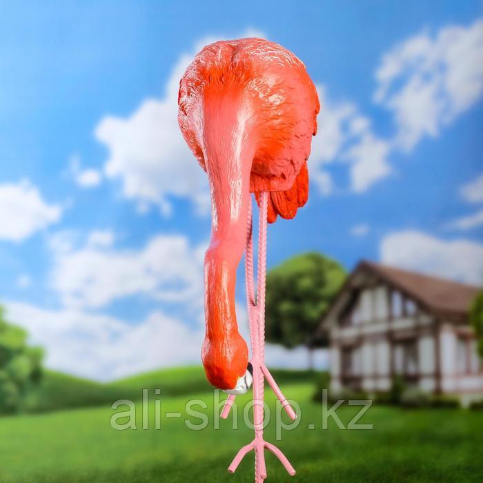 Садовая фигура "Фламинго наклонившийся" 44х30см - фото 2 - id-p113484797