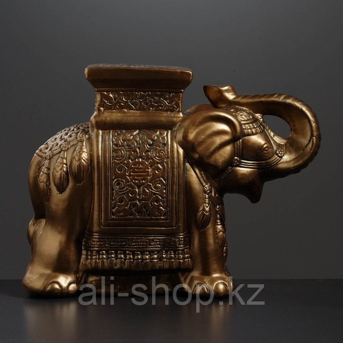 Фигура - подставка "Слон" бронза 21х54х43см