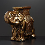 Фигура - подставка "Слон" бронза 21х54х43см, фото 3