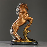 Сувенир "Конь на дыбах" 29 см, бронза, микс, фото 3