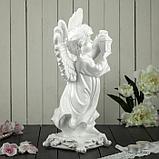 Сувенир "Ангел с фонарем" 35 см,белый, фото 4