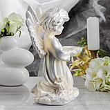 Статуэтка "Ангел с чашей", перламутровая, 33 см, фото 2