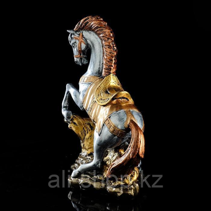 Сувенир "Конь на дыбах", серебристый цвет, 37 см, микс - фото 2 - id-p113484997