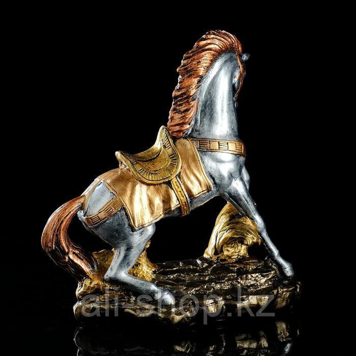 Сувенир "Конь на дыбах", серебристый цвет, 37 см, микс - фото 3 - id-p113484997