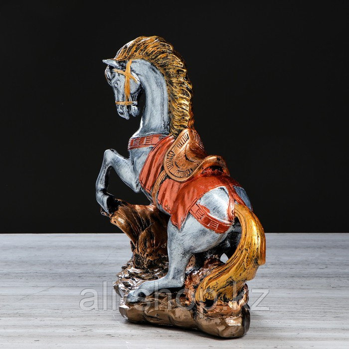 Сувенир "Конь на дыбах", серебристый цвет, 37 см, микс - фото 5 - id-p113484997
