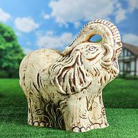 Садовая фигура "Слон", шамот, 40*30*56 см