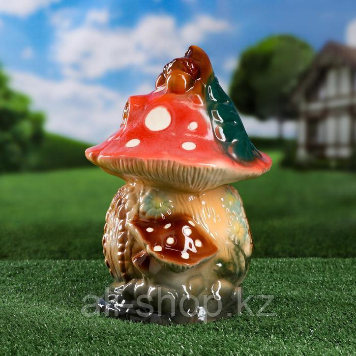 Садовая фигура "Сказочный гриб", глазурь, цветной 34 см - фото 2 - id-p113485788
