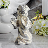 Статуэтка "Ангел молящийся в платье", перламутровая, 25 см, фото 2