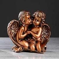 Статуэтка "Ангелы влюбленная пара", бронзовая, 27 см