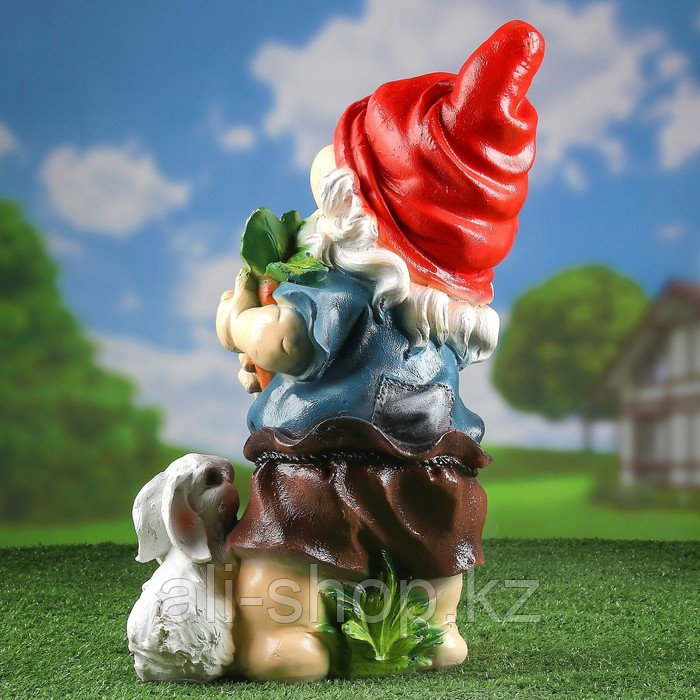 Садовая фигура "Гном с зайцем и морковкой" 46см МИКС - фото 6 - id-p113483736