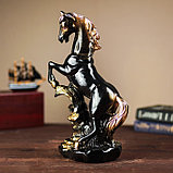 Сувенир "Конь на дыбах" чёрный, 38 см, микс, фото 2