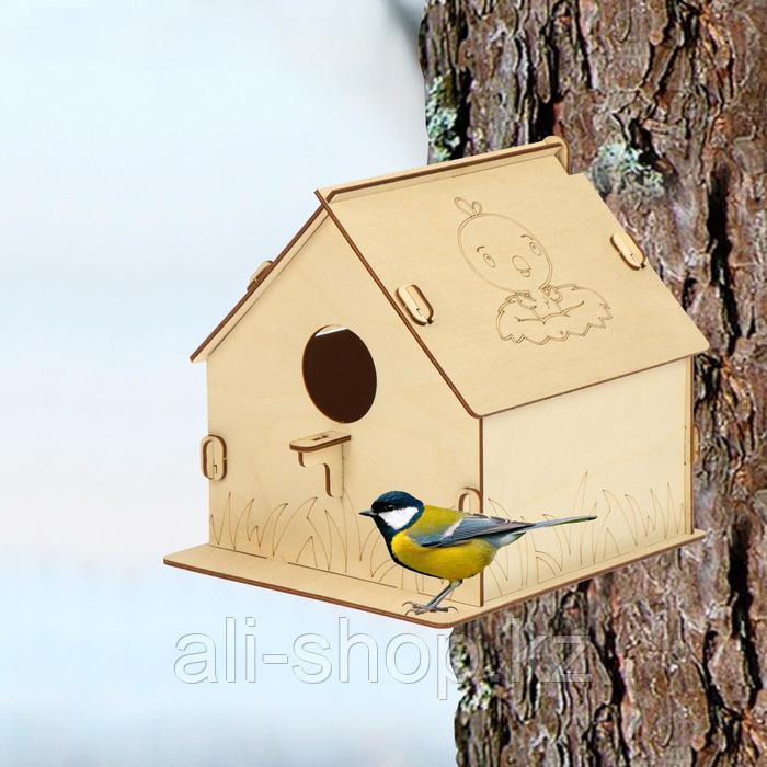 Кормушка для птиц «Гнездо с птичками», 19.5 × 22 × 22 см, Greengo - фото 1 - id-p113485185