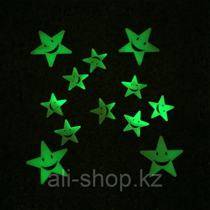 Набор светящегося декора "Звезды-смайлы" - фото 2 - id-p113484480