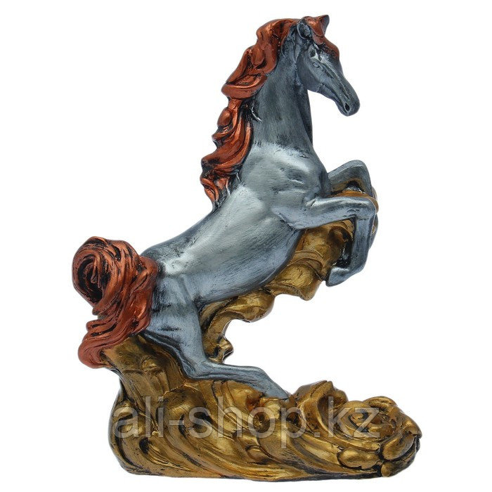 Сувенир "Конь на дыбах" 44 см, серебро, микс - фото 5 - id-p113485282