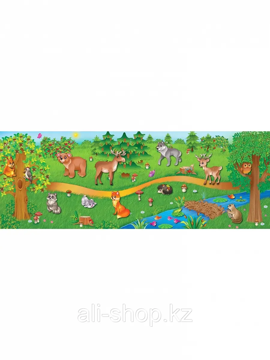 Наклейки Лесные животные панорамка-игра - фото 2 - id-p113486665