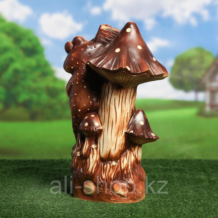 Садовая фигура "Жаба с грибом", под шамот, керамика, 51 см - фото 3 - id-p113485347