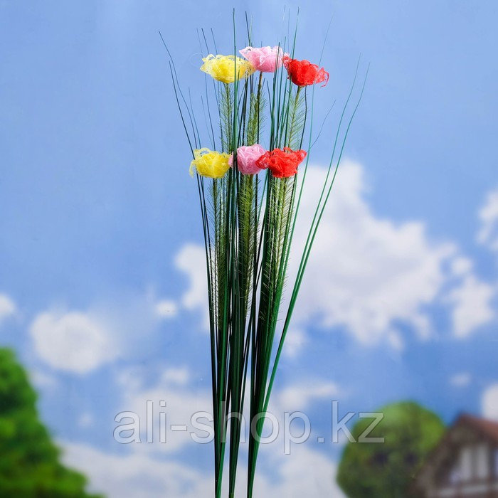 Штекер садовый, декоративный "Розы" 3х3см, 75см - фото 2 - id-p113485352
