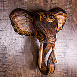Настенный сувенир "Тёмная голова слона", фото 5