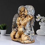 Фигура "Ангел и Фея сидя" большой бронза/серебро 24х35х41см, фото 2
