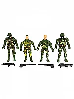 Набор из 4-х фигурок (10см) солдатов с подвижными конечностями 788-03