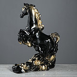 Сувенир "Конь на дыбах" 44 см, чёрный, фото 4