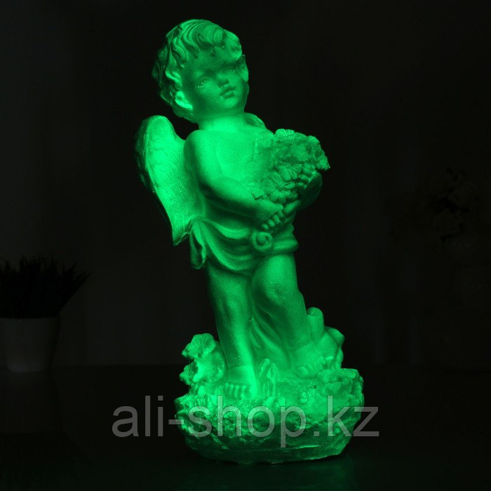 Светящаяся фигура "Ангел с цветами" большой 17х19х43см