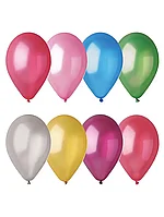 Набор воздушных шаров PM 018-ZB Metallic 25см. (1,8g) цвет в асс. 12шт