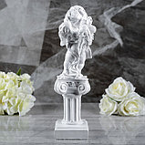 Статуэтка "Ангел на колонне" белый, 33 см, фото 3