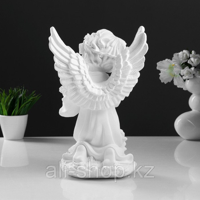 Светящаяся фигура "Ангел с чашей цветов" 15х15х32см - фото 4 - id-p113485615