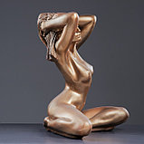 Фигура "Девушка сидя Пробуждение" 31х41х52см бронза, фото 3