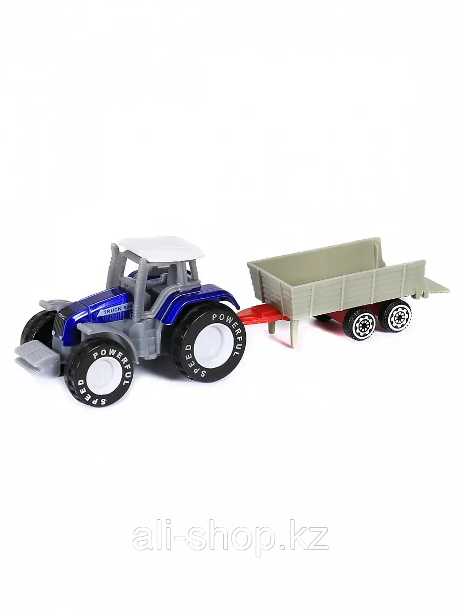 Модель трактора с прицепом 15см TN-N03-2 - фото 1 - id-p113487100