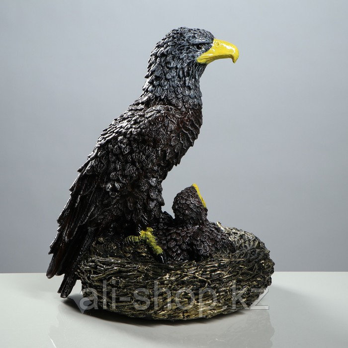 Статуэтка "Орёл с орлятами в гнезде" цветной, 42 см - фото 2 - id-p113485682