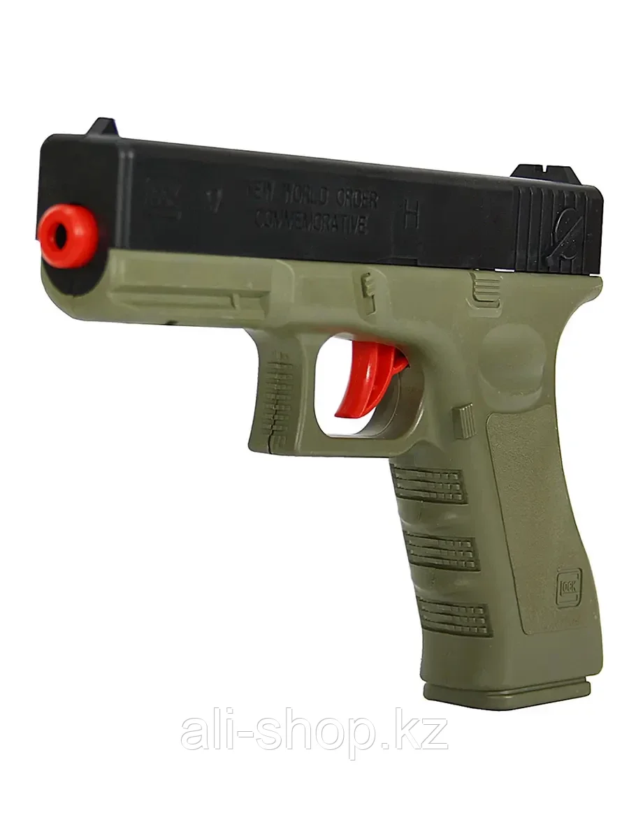 Пистолет механический Glock с гелевыми (водными) пулями H12A - фото 1 - id-p113487638