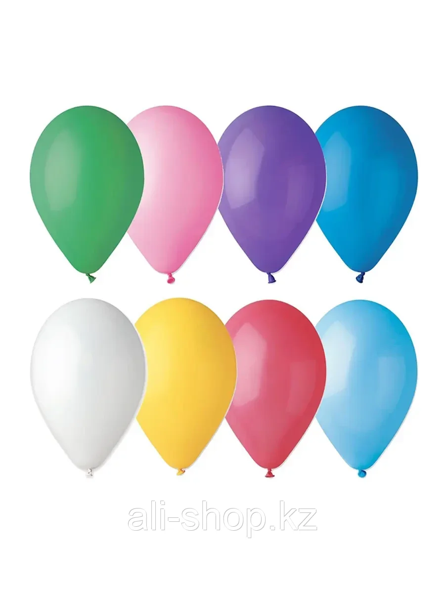 Набор воздушных шаров PM 032-GB-1 Pastel 35см. (3,2g) цвет в асс. 12шт - фото 1 - id-p113486535