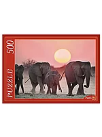Пазл 500 эл. Семейство слонов КБ500-7934 Рыжий кот