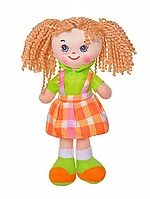 Мягкая игрушка Кукла Лиза в оранжевом платье 20 см 1233-1-4 ТМ Коробейники