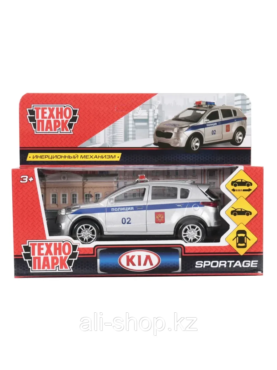 Модель машины KIA SPORTAGE-POLICE Полиция (12см) SPORTAGE-POLICE ТЕХНОПАРК - фото 2 - id-p113488734