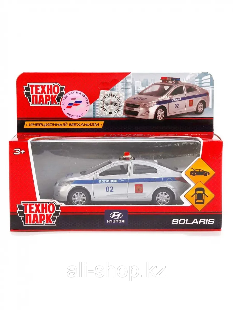 Модель машины SOLARIS-POLICE Полиция (12см) SOLARIS-POLICE ТЕХНОПАРК - фото 2 - id-p113488740