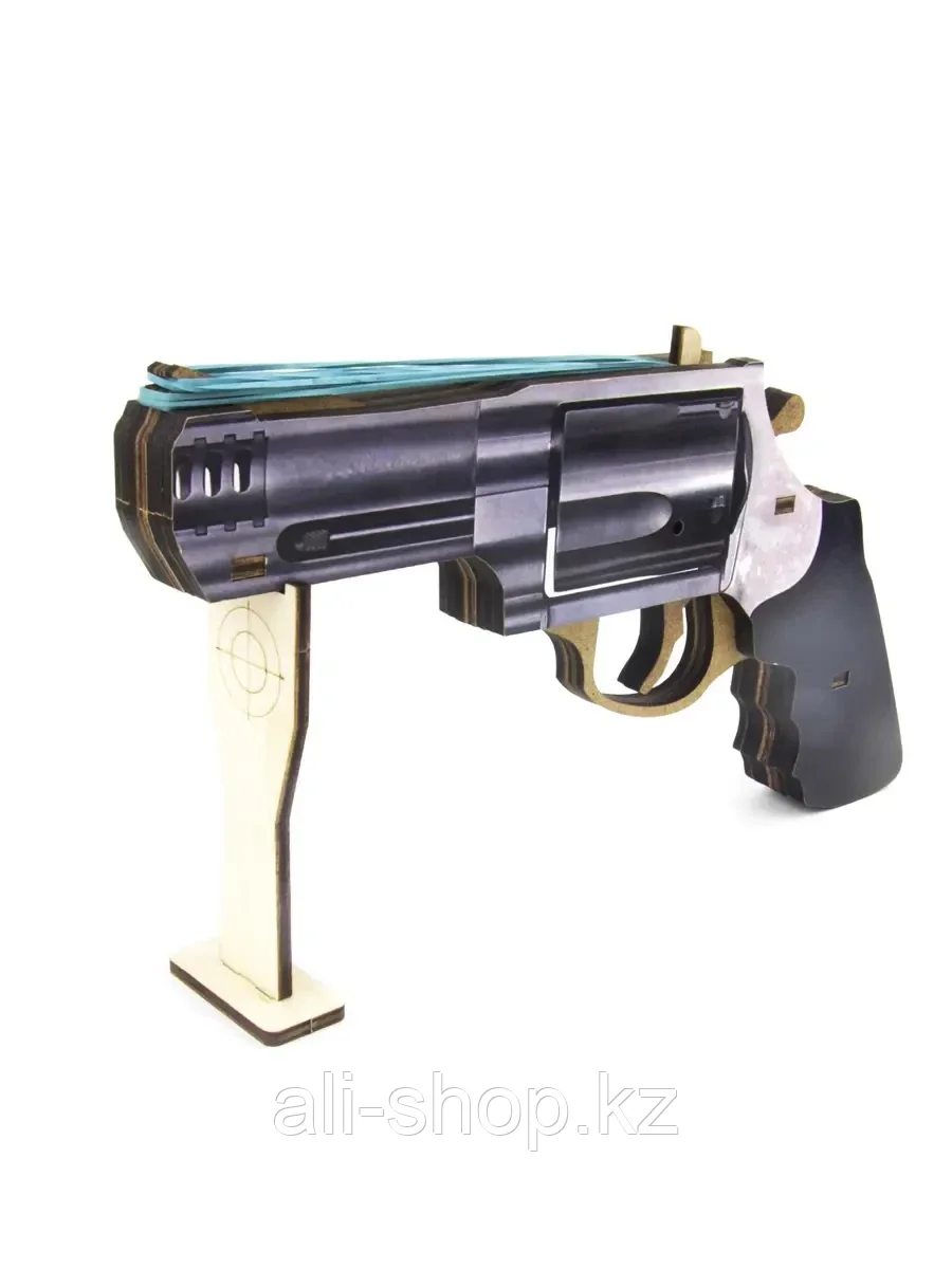 Резинкострел Револьвер деревянный 125109 Woodlandtoys - фото 1 - id-p113488209
