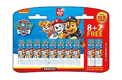 Батарейка AA LR6 Alkaline Paw Patrol (8+2 шт)