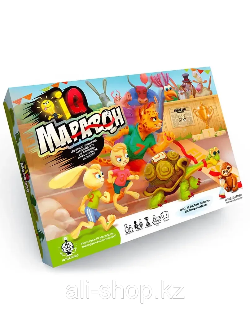 Настольная игра Danko Toys IQ МАРАФОН G-IQM-01-01 - фото 1 - id-p113490130