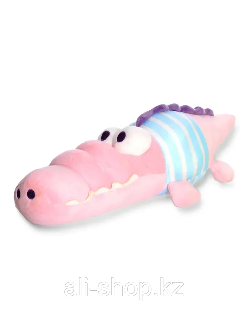 Мягкая игрушка Крокодильчик Никос розовый 45 см 1489-34-2 ТМ Коробейники - фото 1 - id-p113489916