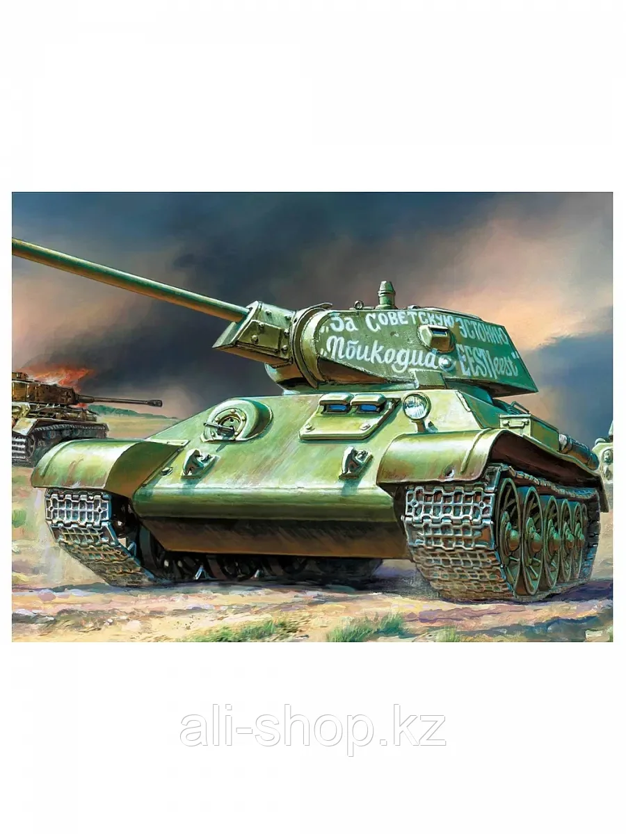 Сборная модель Советский танк Т-34/76 113 дет.3535 Звезда - фото 2 - id-p113490457