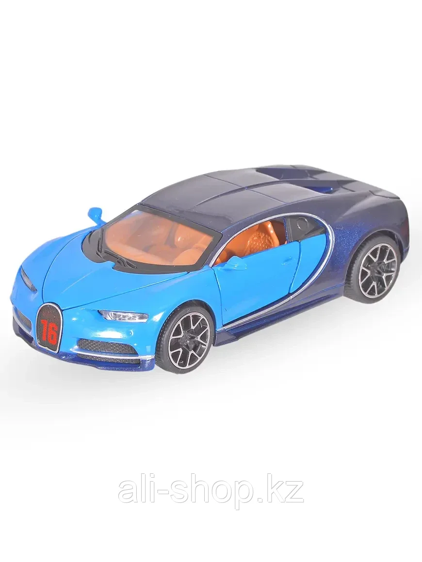 Модель машины Bugatti Chiron 1:32 свет, звук, инерция 05692 - фото 1 - id-p113490590