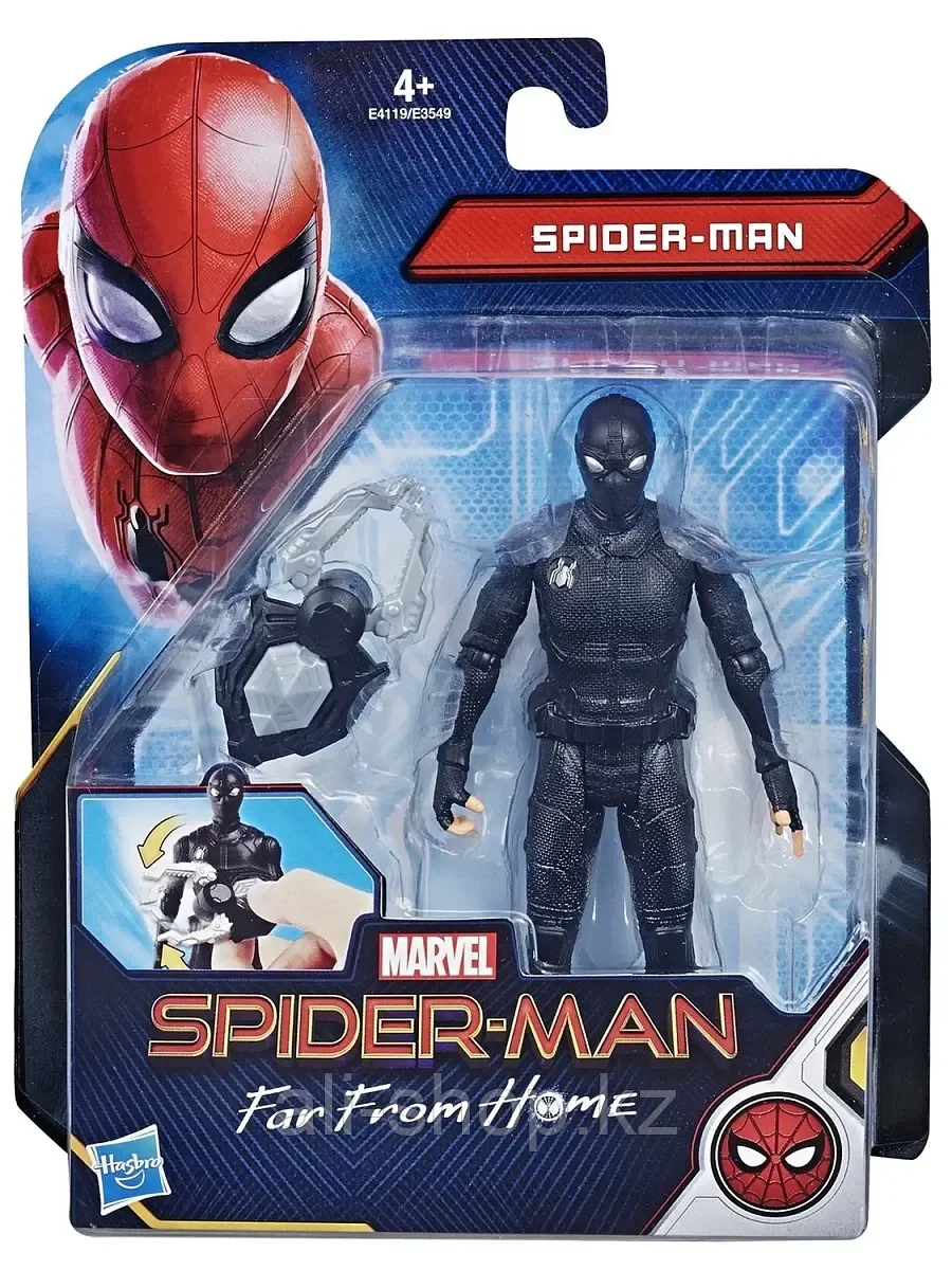 Фигурка Человек-паук (SPIDER-MAN) с интерактивным аксессуаром 15см E3549 HASBRO в ассортименте - фото 2 - id-p113491195