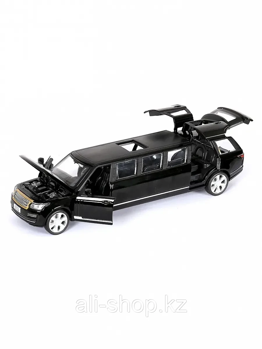 Модель машины Лимузин Range Rover 1:32 (23,5см) свет,звук, инерция 6602 - фото 2 - id-p113491268