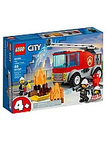 Конструктор Пожарная машина с лестницей 88 дет. 60280 LEGO City Fire