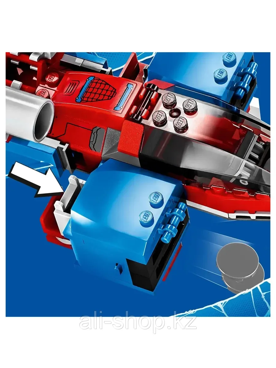 Конструктор Реактивный самолёт Человека-Паука против Робота Венома 371 дет. 76150 LEGO Super Heroes - фото 5 - id-p113492896