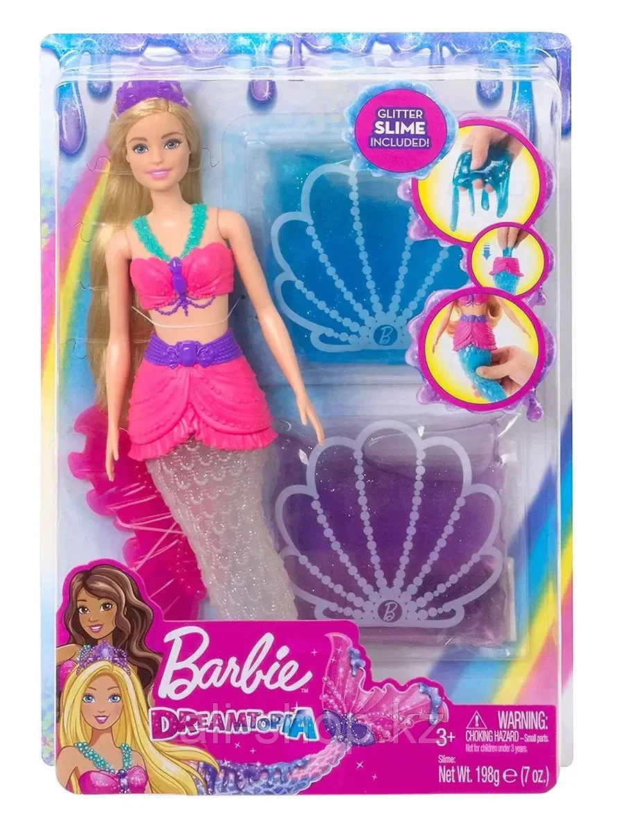 Кукла Barbie GKT75 Русалочка со слаймом - фото 2 - id-p113492308